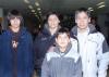 06012007 
 Cuauhtémoc González, Luz Moreno y  sus hijos Cuauhtémoc y Carlos viajaron a Holanda
