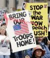 Esta jornada de protestas coincide con una campaña de anuncios televisivos dirigidos en particular a senadores clave en el análisis sobre el conflicto en Irak.