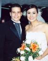 Lic. En Psic. Ana Cecilia Quiñones Medina el día de su boda con el Lic. Jorge Andrés Blando Torres.