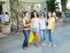 Lucy, Adriana, Anakaren y Paulina Rodríguez De compras en Fashion Island Newport beach, California en febrero del 2007.