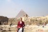 C.P. Lorena Sandoval Pimentel en su reciente visita a las Pirámides de Giza, Egipto.