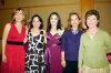 Helwe Dabdou, Natalia Hinojosa de Corres, Marthy Dávila, Any Godina de Mexsen, la novia, Suyín Wong, Lorena González y Tuty Valles de García.