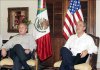 El presidente Felipe Calderón, reprochó a George W. Bush su abandono a México y le pidió que se retome “nuestra relación hacia un camino de mutua prosperidad”. Por su parte el presidente de los Estados Unidos se comprometió a cooperar en la lucha contra el narco y a impulsar mejoras en materia de migración.