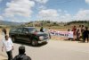 Manifestantes bloqueron la carretera a Uxmal e intentaron impedir el paso del convoy que acompañaba a los presidentes George W. Bush de Estados Unidos y Felipe Calderón de México.