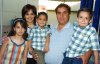 27032007
Mauricio Hamdan Núñez, con sus padres Jorge Hamdan  Huereca y Nancy Núñez de Hamdan y sus hermanos Paola y Jorge