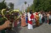 Representación de la llegada de Jesús a Jerusalén en la colonia Santa Rosa, durante el Domingo de Ramos. (Fotografía de Jaime de Lara)