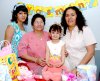 29042007
Yasmín Gutiérrez Cárdenas junto a su abuelita Raquel Claro, su tía Alicia Rodríguez Cárdenas y su prima Jésica Gutiérrez, el día que cumplió tres añitos.