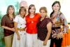 21052007
Emilia Acosta, Miriam Alba, Rocío Alba y Giovanna Cuéllar organizaron fiesta de regalos de bebé para Nora Alba de Vizcarra.