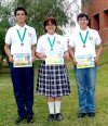 04062007
Luis Roberto Aragón Díaz, Esther de León Azpilcueta y Darío Fernández Hernández obtuvieron la Medalla de Bronce en la XII Olimpiada Mexicana de Informática.