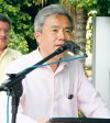 El embajador de China Ying Heng Ming junto al alcalde de Torreón José Ángel Pérez, en el momento de la revelación de la placa.
