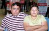 02072007
David y Katia Rich viajaron a San Diego, los despidieron Ivonne Sandoval y Héctor Tamayo.