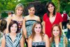 La futura novia junto a sus amigas Anel, Melina, Ángeles, Daniela, Celina, Regina, Mónica, Laura y Arlette.