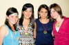 Cumple 15 años
Marifer Huerta, Ileana Quistián, Yvonne Oneill y Sofía García.