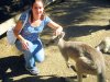 Viaje de estudios
Hillary Guillaumin acariciando un canguro australiano.