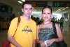 09082007
Heidi Herrera viajó a Guadalajara, la despidió Carlos Rodríguez.