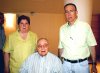 Alberto González Domene, Rosario Lamberta de González acompañados de su hija.