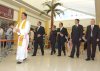A la llegada del alcalde de Torreón, José Ángel Pérez y el secretario de Gobierno Homero Ramos Gloria, dio inicio la bendición de una parte de las instalaciones.