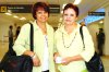 09092007
Christelle Mathew y Georgina Hebben viajaron a París, las despidió la familia Velásquez.
