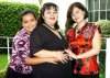 23092007
La futura mamá acompañada por su querida hija Ana Karen Lares y su hermana Martha Mireles.