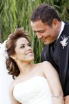 Srita. Brenda Alicia de la Rosa González, el día de su boda con el Sr. Luis Enrique Ramírez Huber.