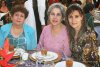 01112007
Boni de Martínez, Alicia Garibay y Beatriz de Fernández, en el desayuno que le ofrecieron a Ana Cecilia de Garibay.