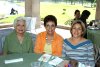 01112007
Boni de Martínez, Alicia Garibay y Beatriz de Fernández, en el desayuno que le ofrecieron a Ana Cecilia de Garibay.