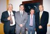 Manuel Rosales, Alfonso Eviares; Country Manager de Viña Concha y Toro, Horacio Núñez y Javier Garza