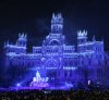 Ayuntamiento de Madrid preparó un fabuloso espectáculo de fuegos artificiales denominado Felicitación de la Navidad, que se realizó a la Plaza de Cibeles.