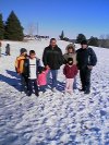 Visita de Roberto Romero y familia a Denver CO, USA en compañia de Flavio Cesar Romero e hijos el 1 de enero en una pequeña montaña de Denver