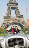 Esther Jalife de Baeza y Christián Baeza disfrutando del paisaje en París ( Abril 2007)