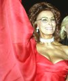El color y el 'glamour' llegó de la mano de Sophia Loren, con un escotado vestido rojo, y de Gerard Depardieu, que escoltó a la actriz italiana y saludó, con gesto serio, al público que ovacionó a gritos a los artistas.