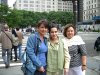 Cecilia Garcia Pena Silveyra con su hija Isabel (radican en Portugal) y la madrina Gaby Ramirez ByG de Hart (ny)