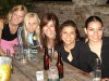 Alejandra Lavin P. al lado de Karina y Zane Litita, Lucia Lavin P. y Paola Limones Strickland, en Irish Pub en Alpharetta, GA