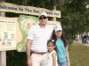 Carlos García acompañado de sus hijas Mariana y Andrea García de paseo en el zoológuico de San Antonio TX