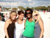 Graciela Mendoza en la playa Clearwater Beach con sus amigas Bettina (Alemania), Ebanesia (Namibia), Julia (Suecia) en Spring break,