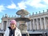 Paola Limones de Strickland en la Plaza San Pedro del Vaticano