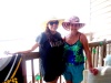 Cynthia Howard-Strickland y Paola Limones de Strickland de vacaciones en la Peninsula St. Joseph, en Florida, USA