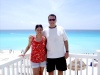 Jorge Rangel y Marcela Cruz en la playas de Cancún, Quintana Roo.