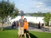 Norma Recio e Iván Obregon en nuestras vacaciones en Canadá. Aquí en las Cataratas de Niagara el 12 de Agosto de 2008.