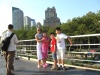 Chikis Ramos con sus hijos de vacaciones en New York, USA.