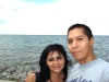 Norma Recio e Ivan Obregon en el Lago Erie en Erie, Pennsylvania en Agosto de 2008