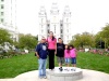 Familia Del Rio, que radica en Naples, Florida de vacaciones en Salt lake City, Utah