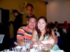 Alma y Carlos Negrete disfrutando de una rica comida en un restaurant de Waco, Texas. Septiembre del 2008.