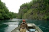 Ana Cristina Moreno Dilliham de pesca en Alaska. Verano 2008