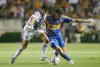 Con vocación ofensiva y un triplete del chileno Humberto Suazo, Rayados del Monterrey consiguió  su primera victoria del Torneo Clausura 2008 del futbol mexicano, al vencer 3-0 a Tecos de la UAG, en duelo disputado en el estadio Tecnológico de Monterrey.