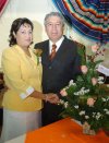 23032008
Telma Ruth Acevedo Rodríguez, después de laborar 28 años al servicio del Magisterio fue jubilada, la acompaña su esposo David Onofre Huízar.