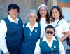 06042008
Hermanas Catequistas Guadalupanas, María Antonia García, Teresita Flores y María de Guadalupe Ramos junto a las maestras Meche de Ibarra y Martha Julia Mena