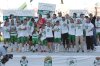 Todos los elementos albiverdes se fundieron en un emotivo abrazo para festejar la consecución de la tercera corona de su historia luego de cinco finales jugadas hasta ahora.
