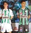 Los jugadores Iván Estrada, Francisco Torres, Oswaldo Sánchez y Fernando Ortiz, portaron los nuevos uniformes del campeón Santos Laguna.