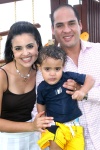 30072008
Tahany Jalil de Camacho, Javier Camacho y su hijo Iván Camacho Jalil, quien cumplió dos años recientemente